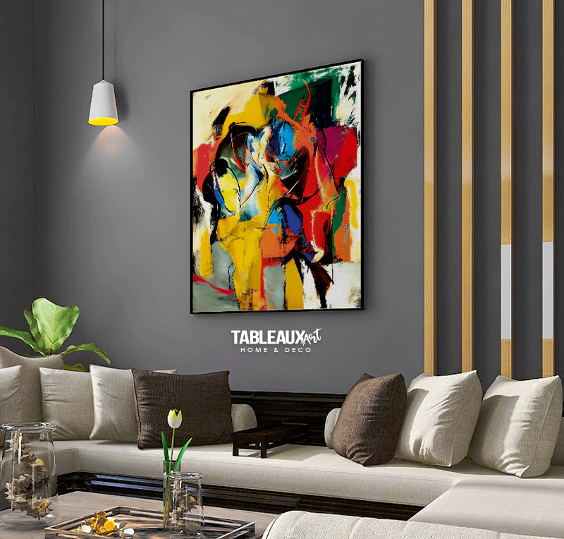 Abondance : tableau abstrait Maroc - Tableaux Art