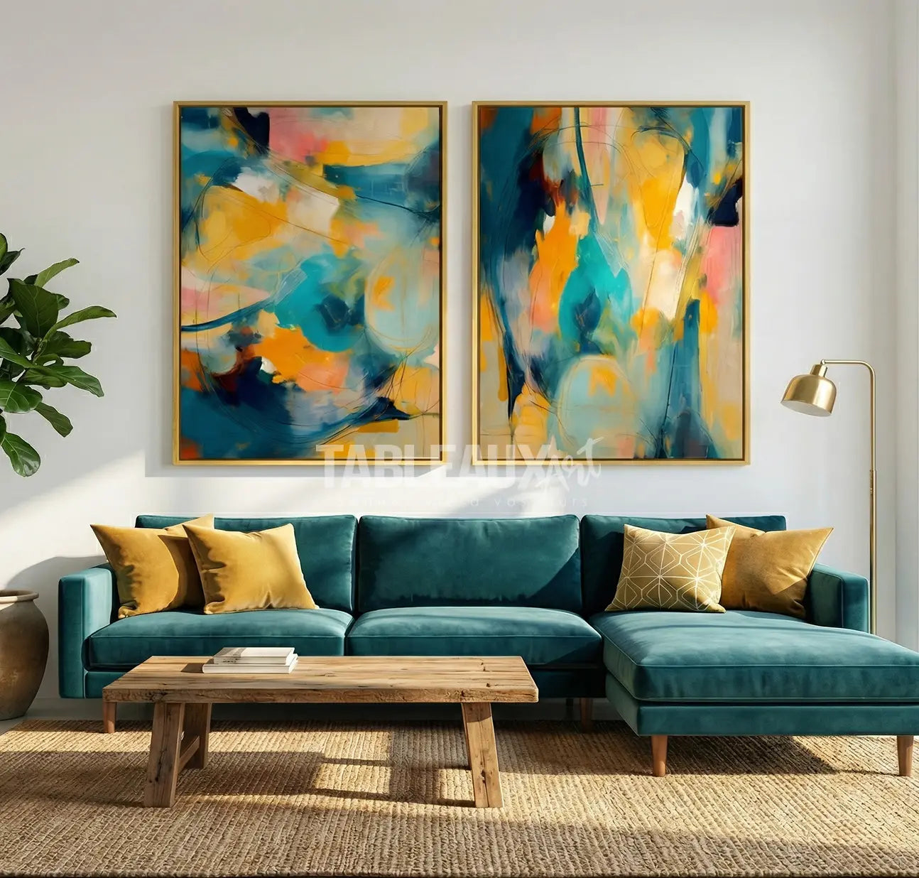 Azurite : Tableaux Abstraits