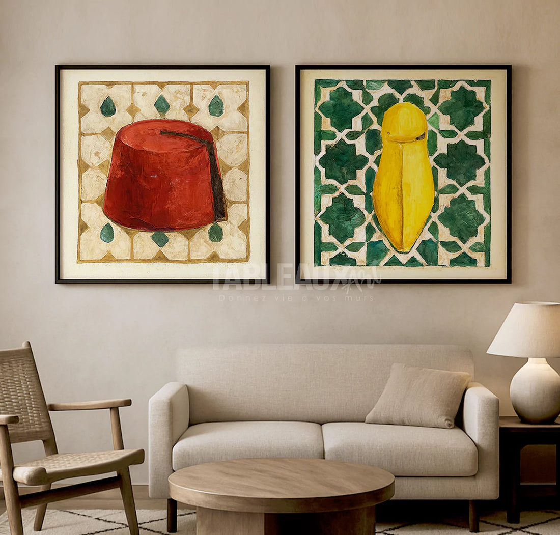 Belgha et Tarbouch - Tableaux Art