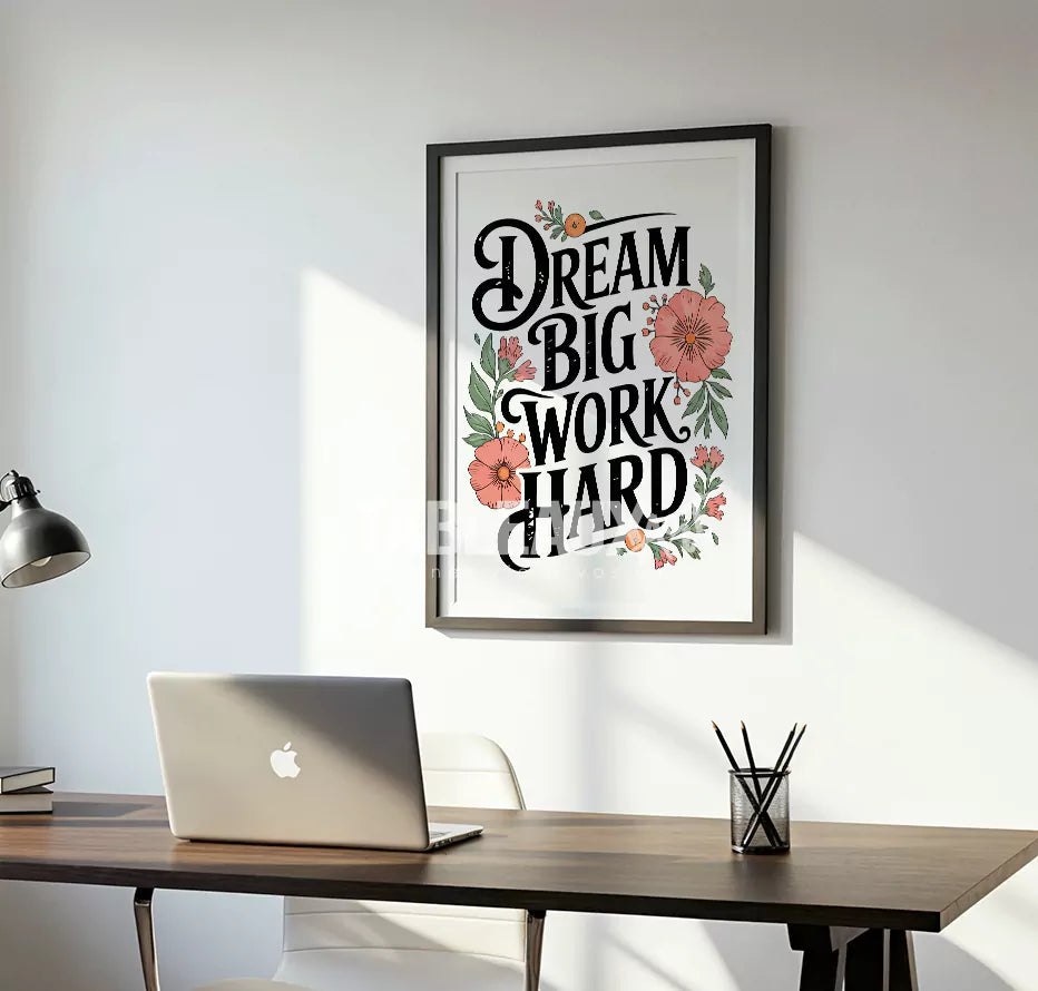 Dream big : tableau artistique motivation - Tableaux Art