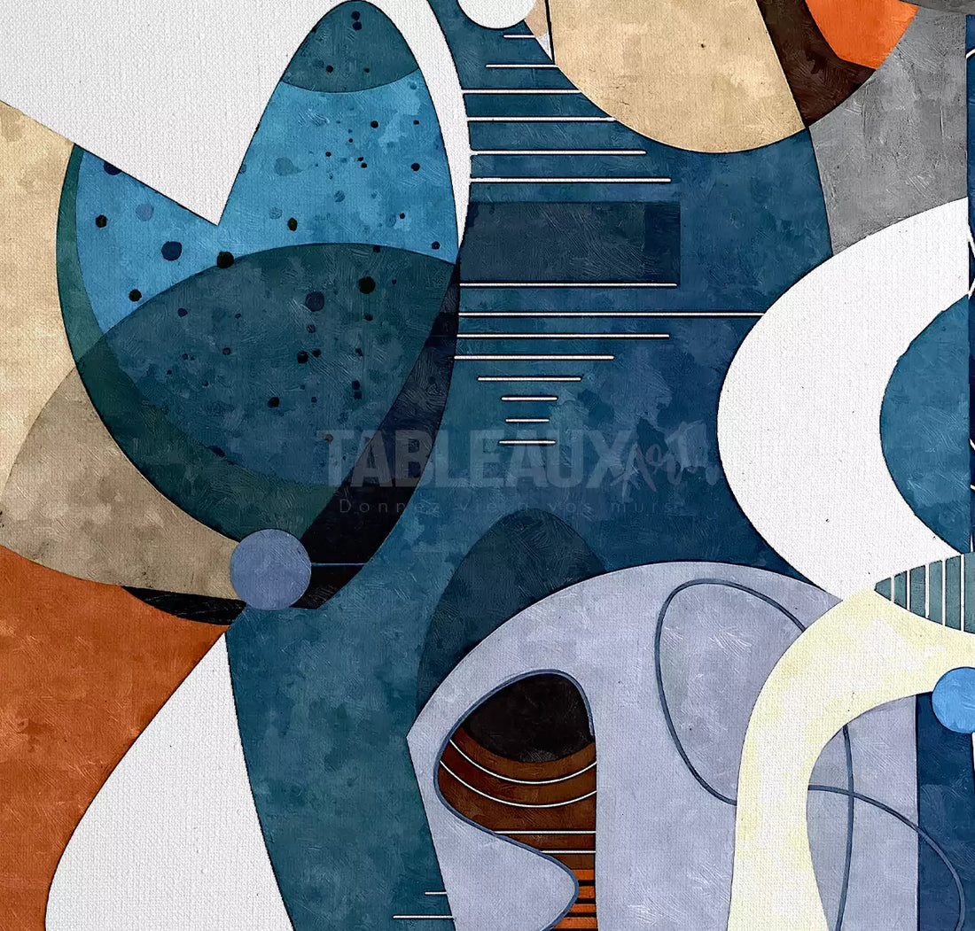 Duo Abstrait: tableau décoratif