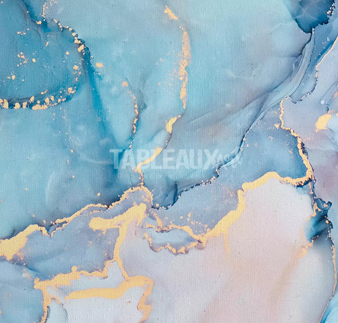 Écume : Art Abstrait Bleu - Tableaux Art