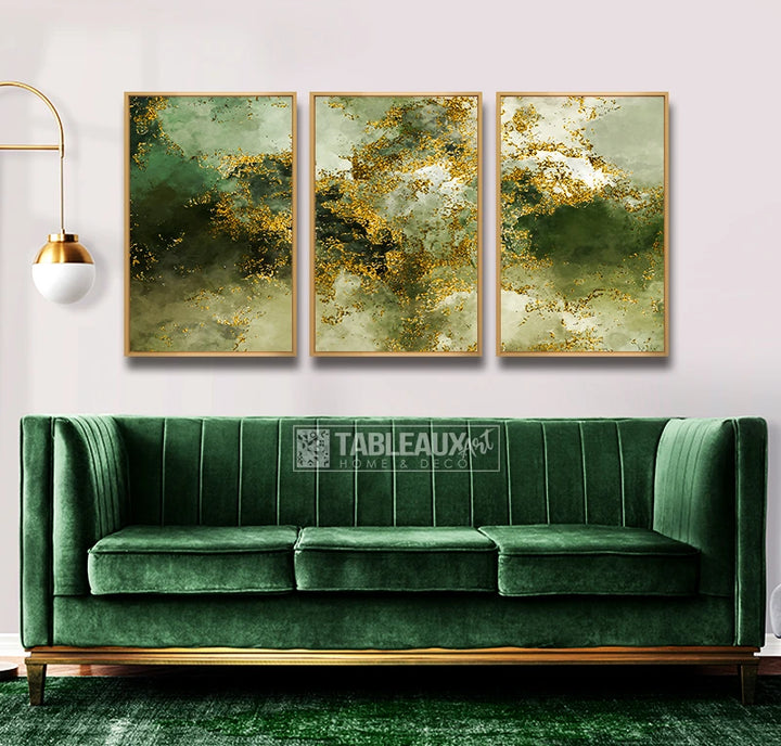 Elevation : tableau 3 parties - Tableaux Art