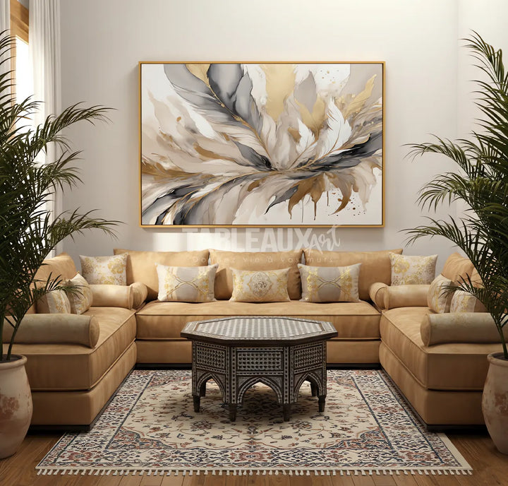 Éther: Tableau pour salon marocain