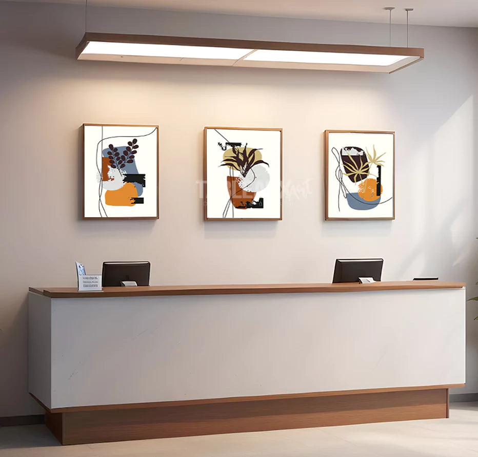 Floravia :  Triptyque décoratif minimaliste - Tableaux Art