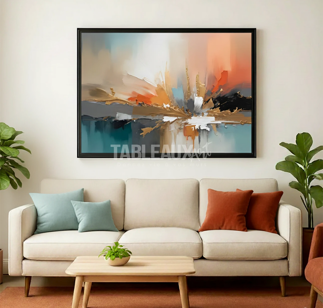 tableau artistique décoratif abstrait