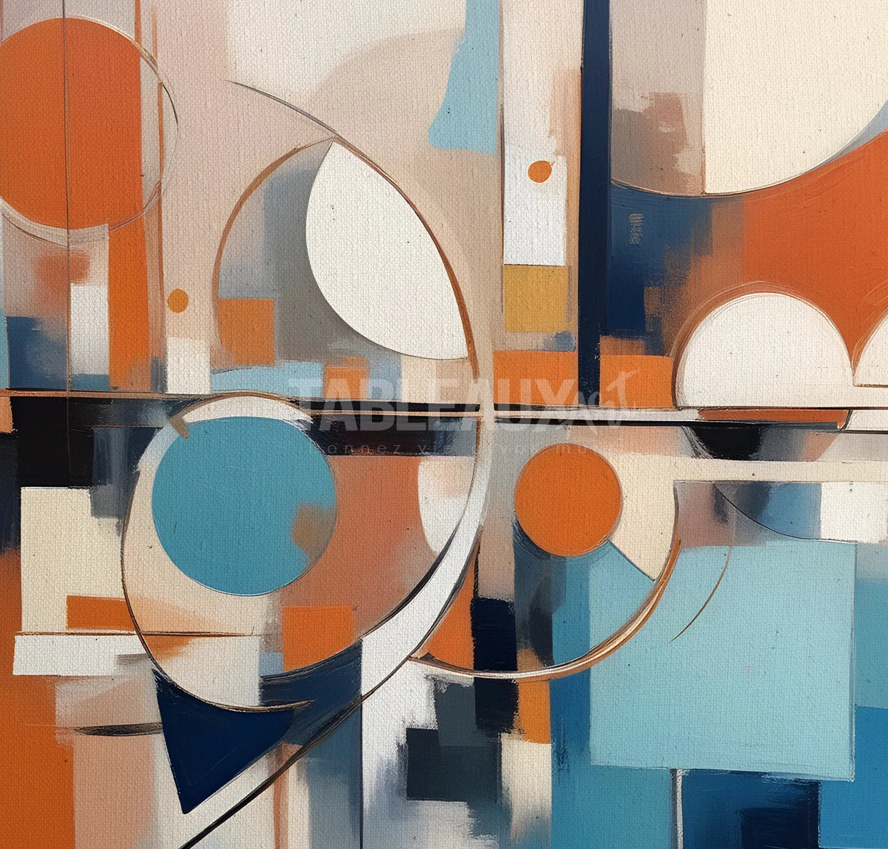 Forme : tableau carré abstrait