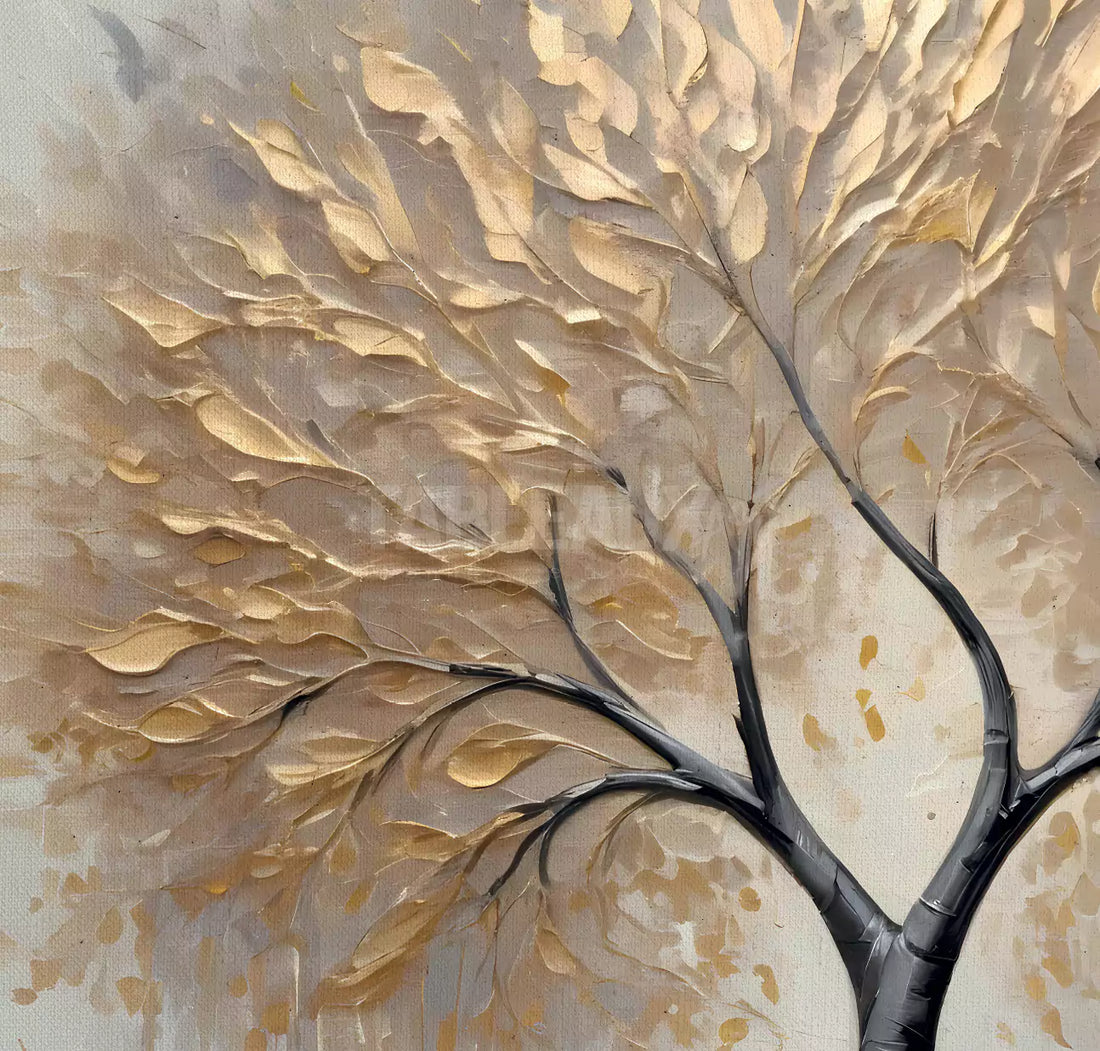Golden Tree - Tableaux Art