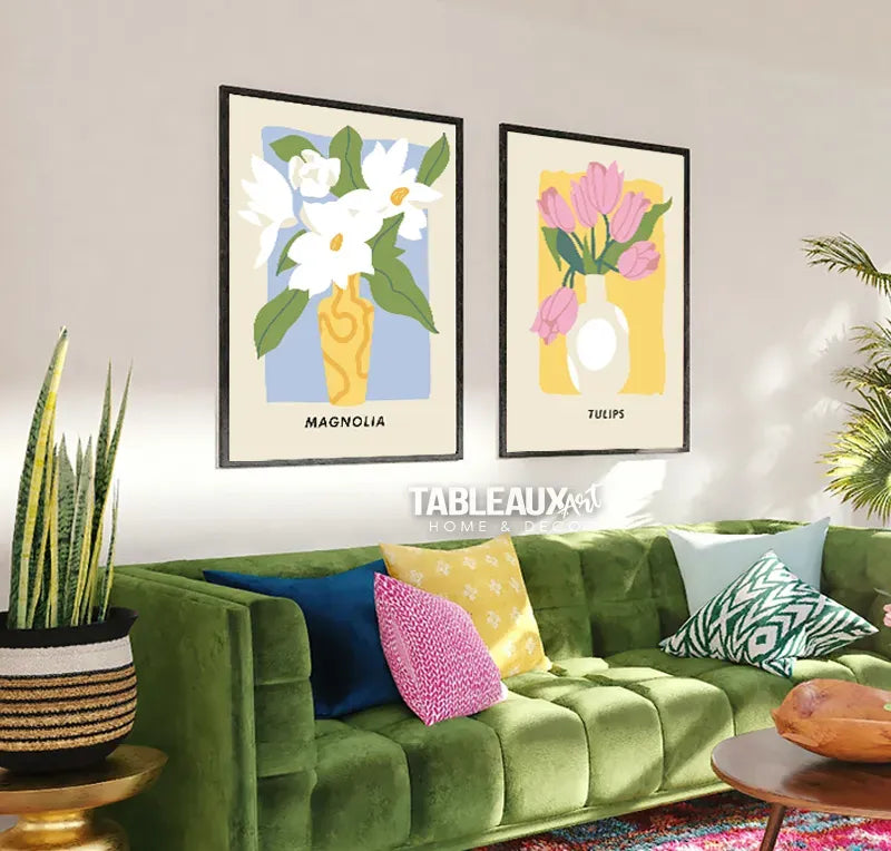 Magnolia : toile décorative - Tableaux Art