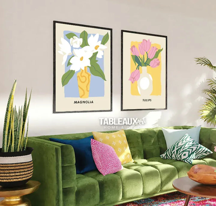 Magnolia : toile décorative - Tableaux Art