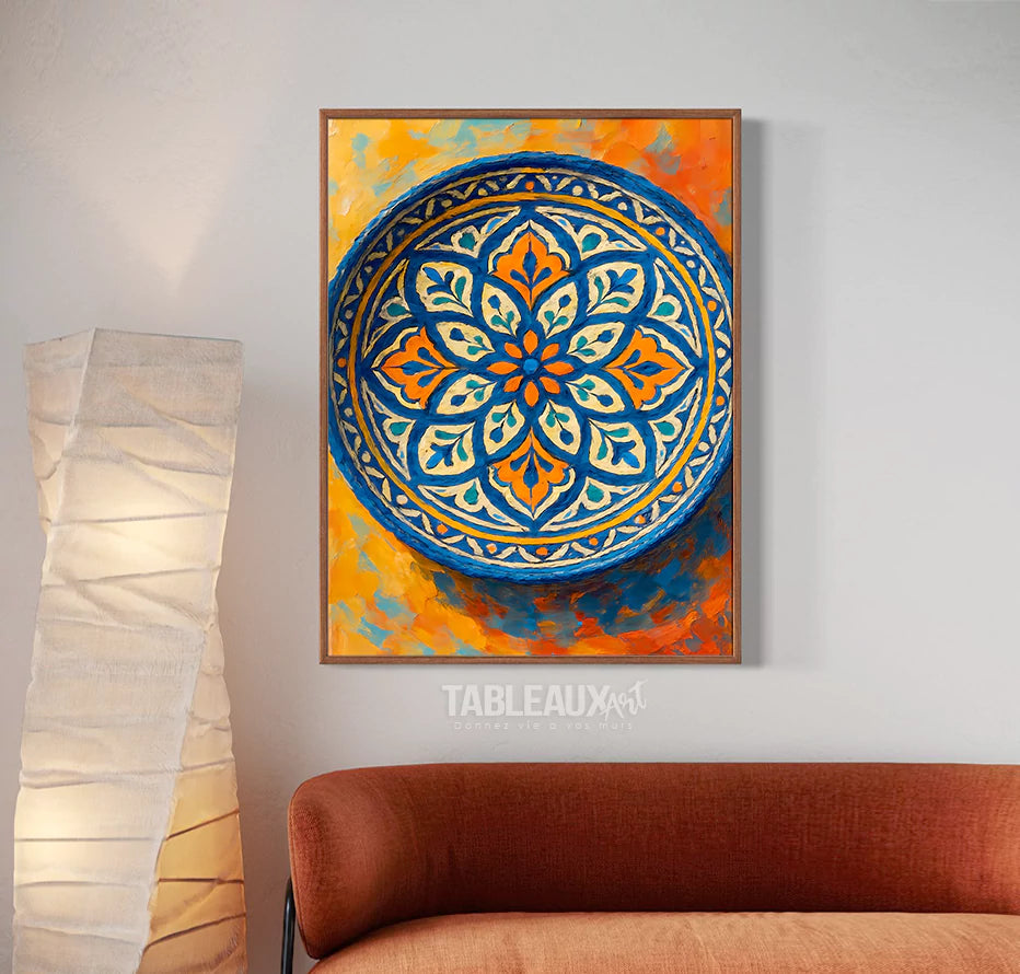 Plate : traditional moroccan wall art - Tableaux Art