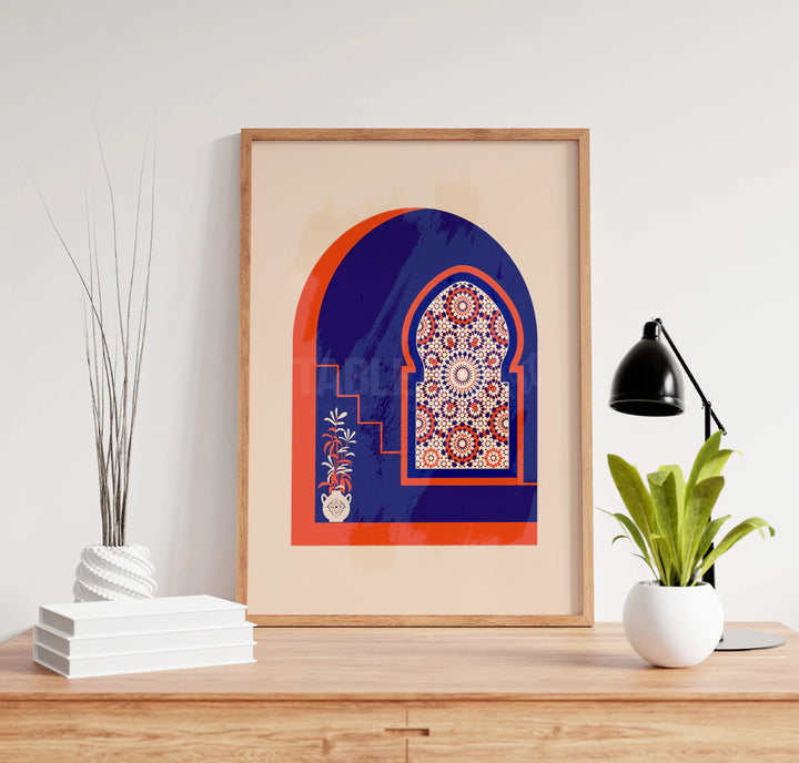 Morrocan arch : minimalist wall art - Tableaux Art