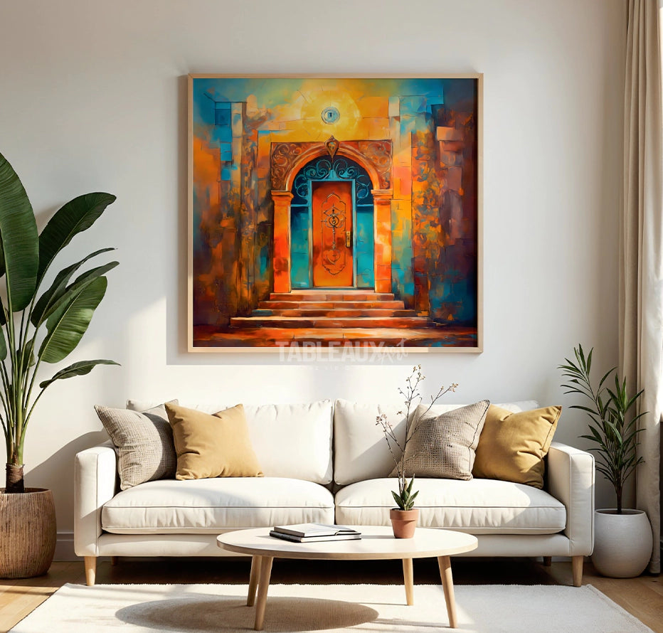 Morrocan door wall art - Tableaux Art