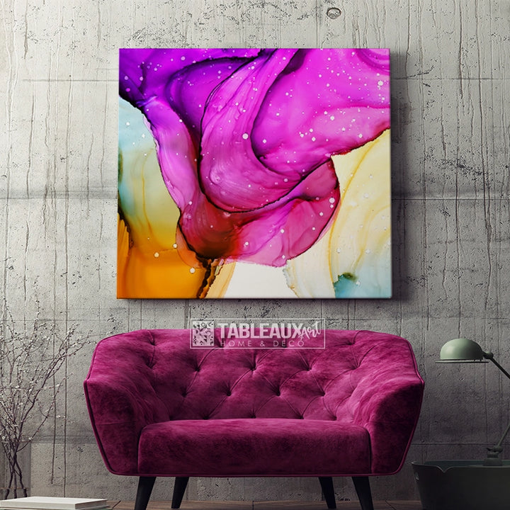 Nuance : tableau carré abstrait - Tableaux Art