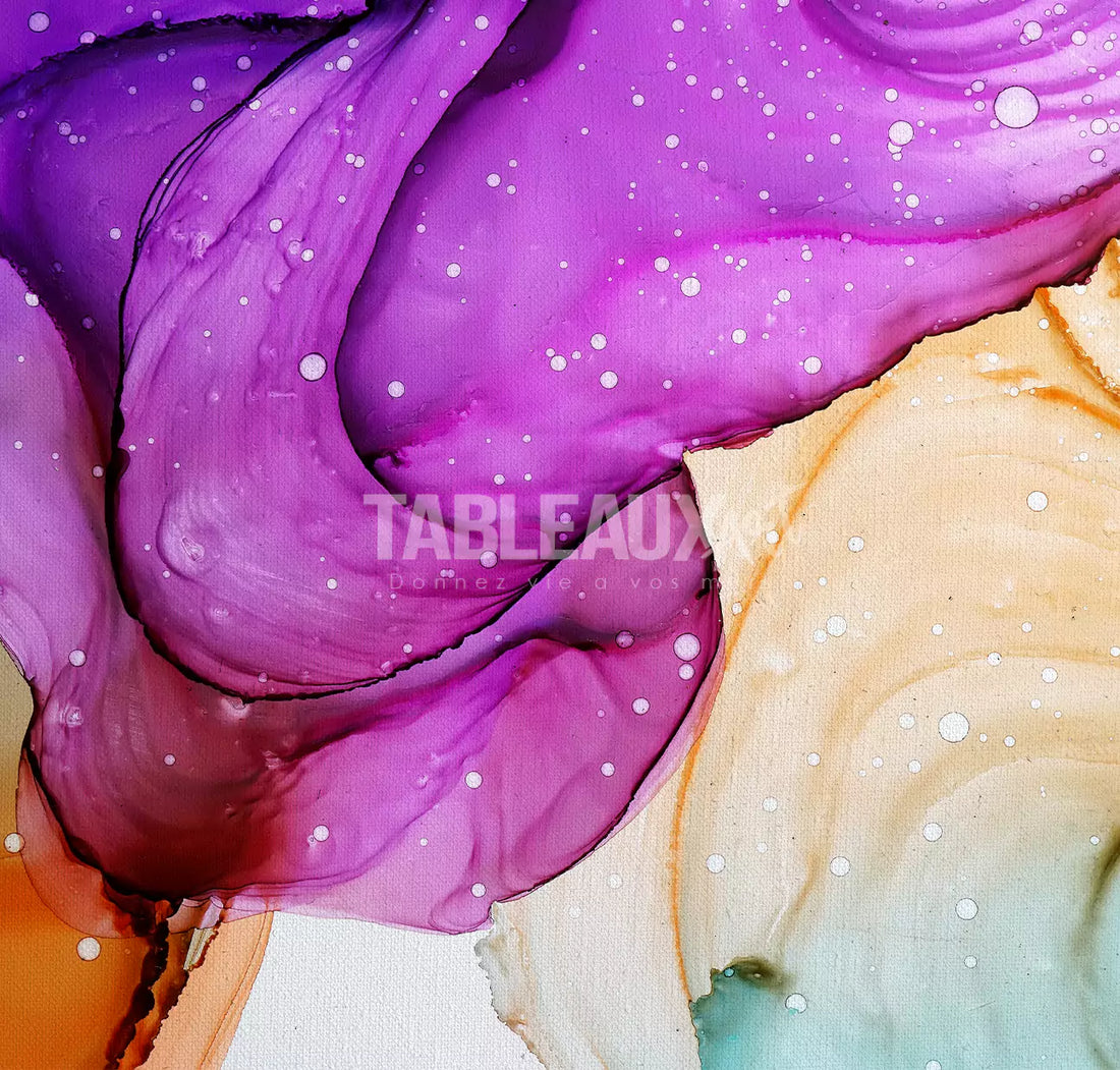 Nuance : tableau carré abstrait - Tableaux Art