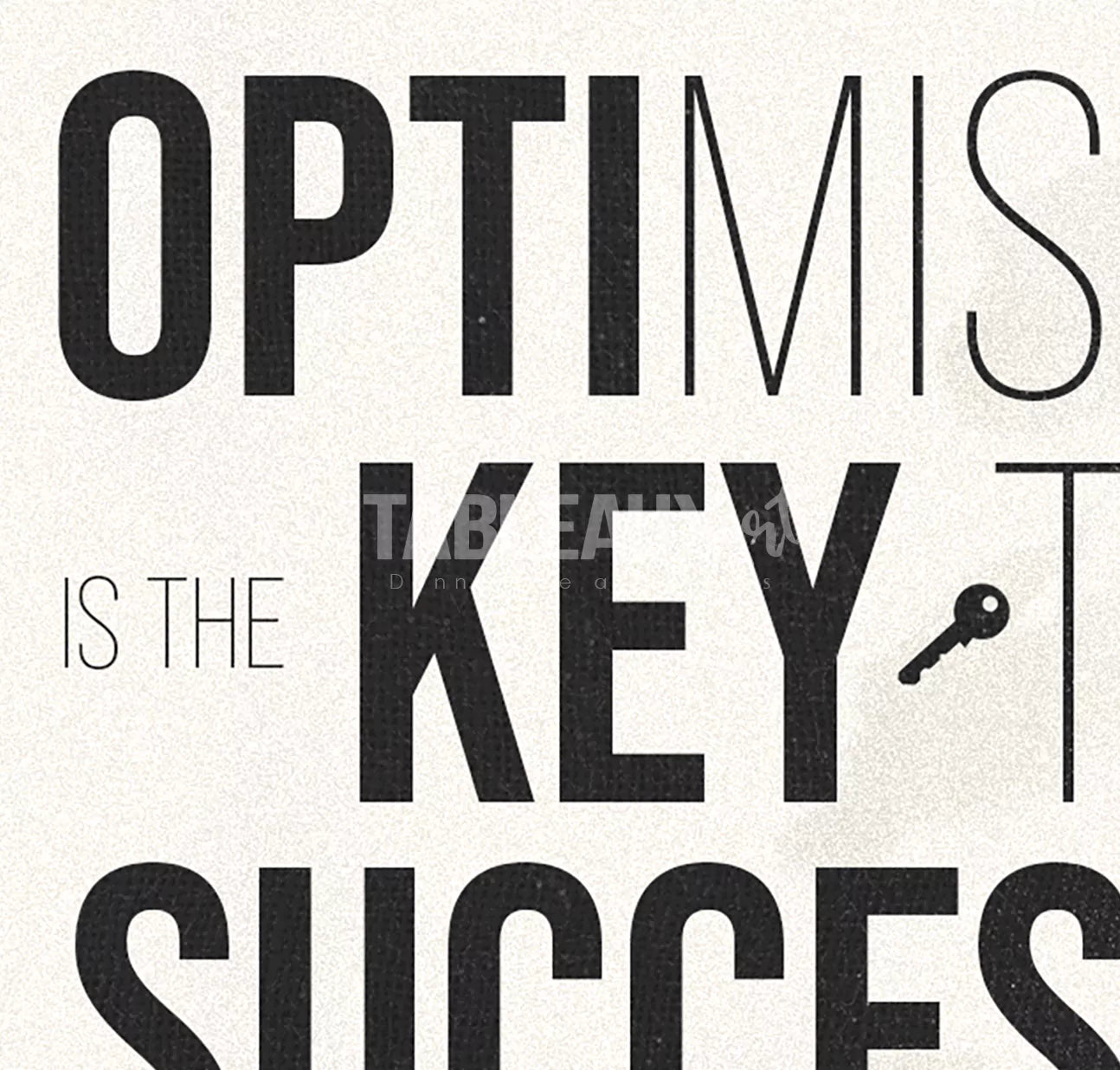 Optimism : Décoration murale inspirante et positive - Tableaux Art