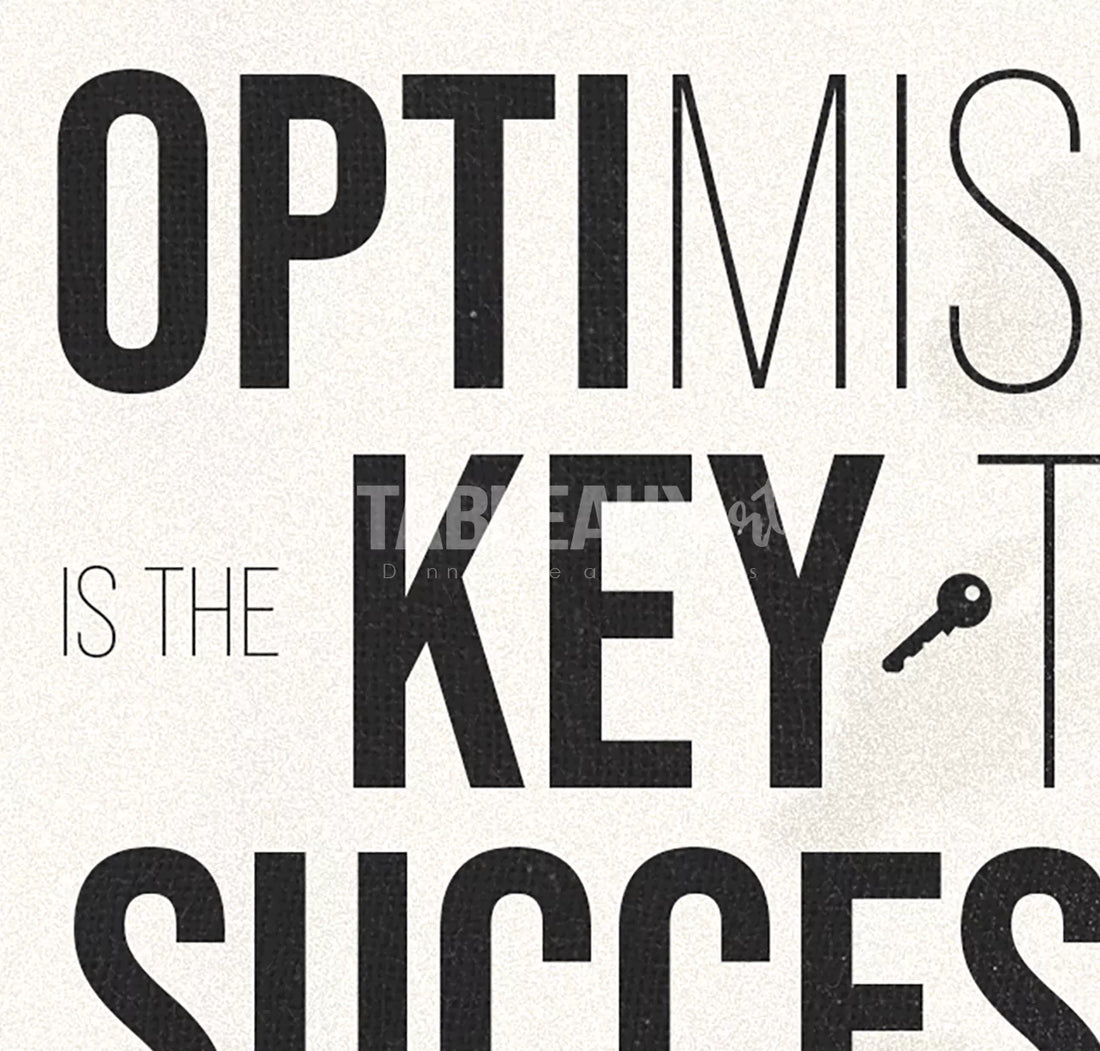 Optimism : Décoration murale inspirante et positive - Tableaux Art
