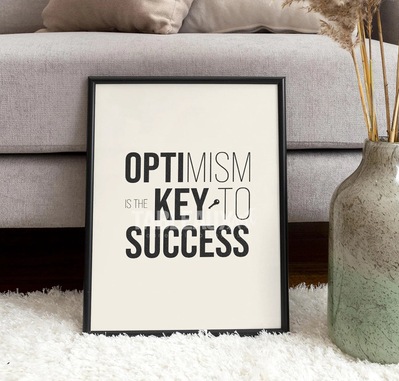 Optimism : Décoration murale inspirante et positive - Tableaux Art