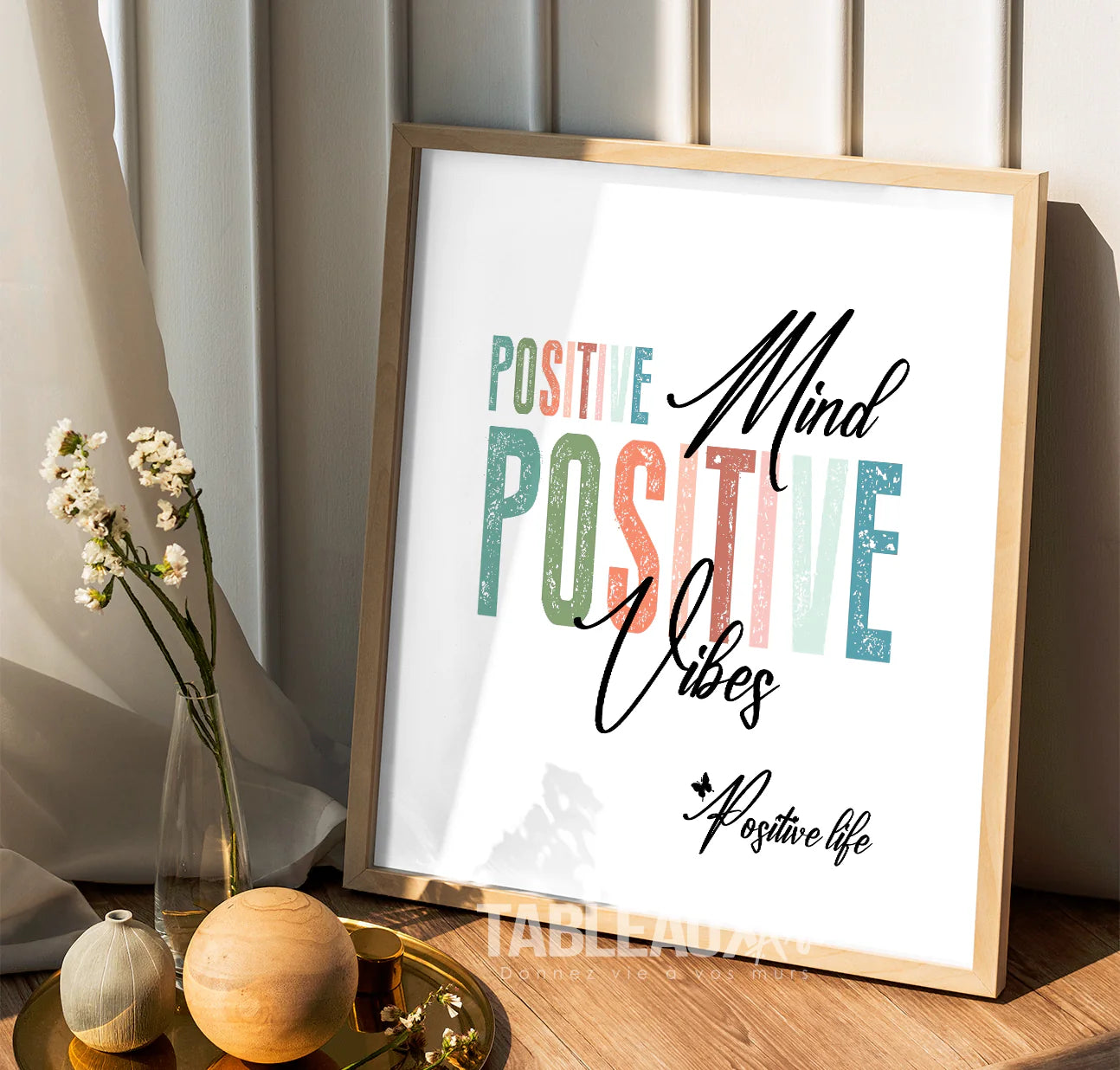Positve Mind : Tableau ambiance positive - Tableaux Art