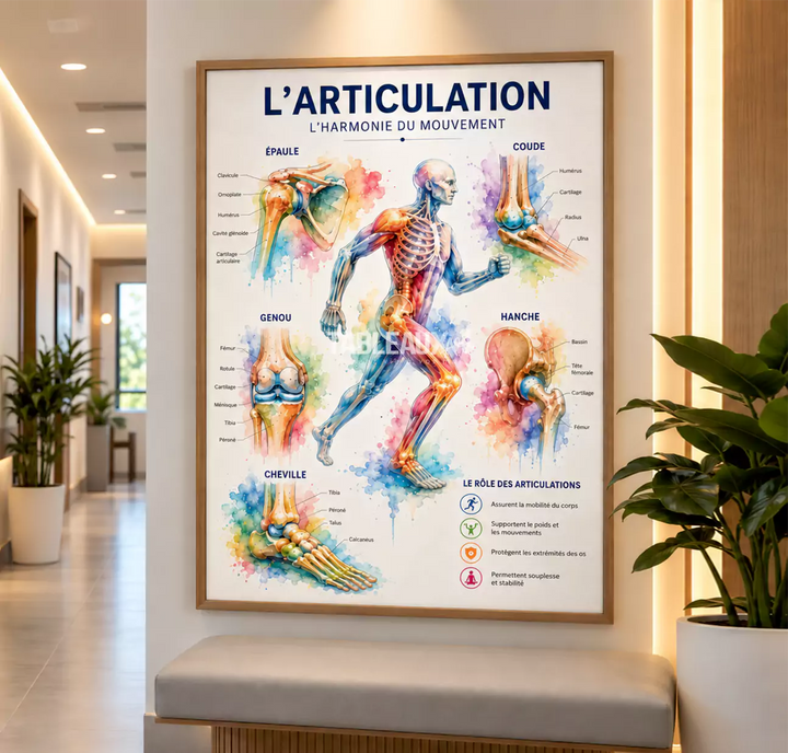 Articulation : Tableau pour cabinet médical