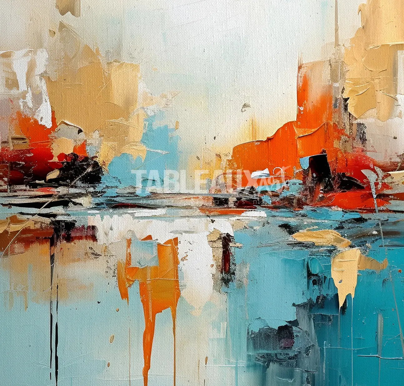 Reflet : peinture abstraite