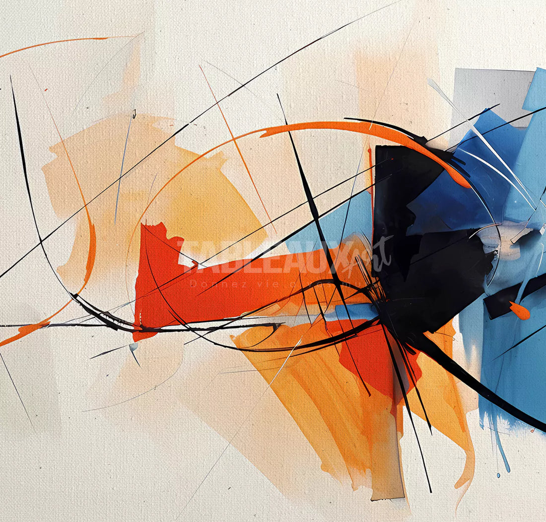 Rupture : toile artistique abstrait - Tableaux Art