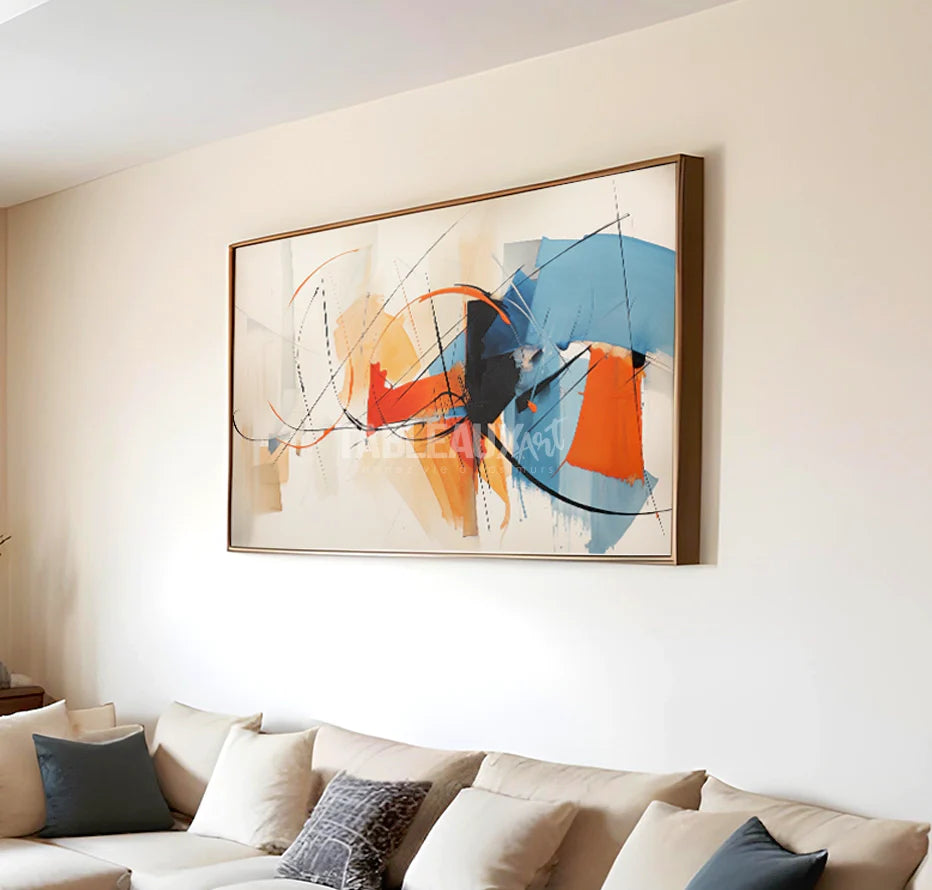 Rupture : toile artistique abstrait - Tableaux Art