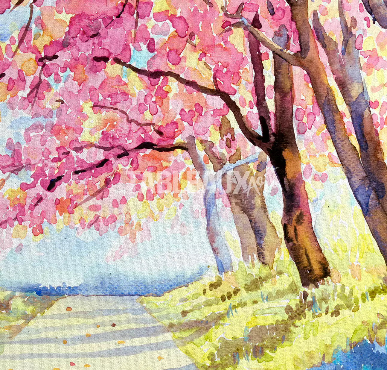 Sakura : Art Mural Nature - Tableaux Art