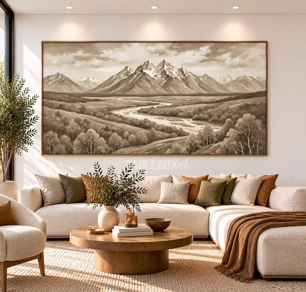 SILENT PEAKS : Tableau paysage contemporain