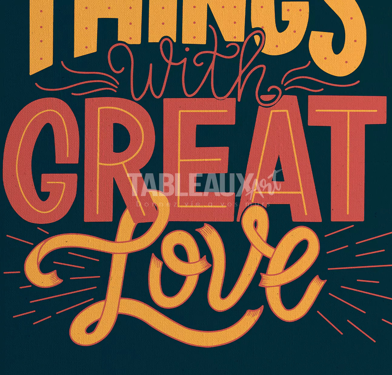 Small Things : Tableau de motivation bureau - Tableaux Art