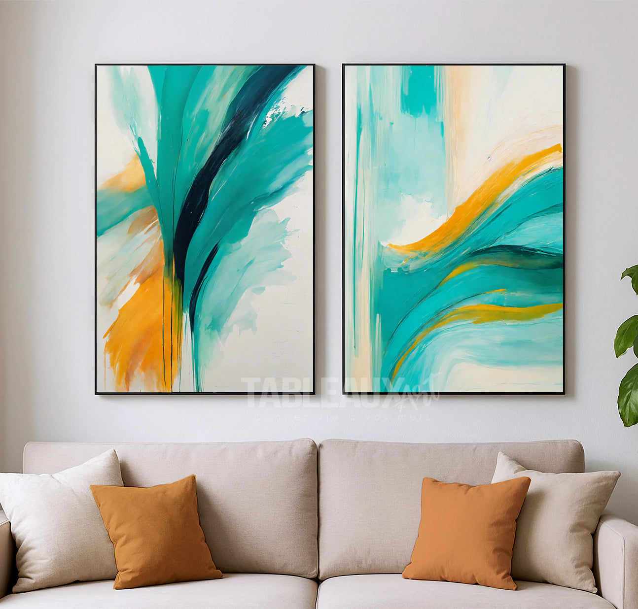 Stream : Tableau décoratif Abstrait - Tableaux Art