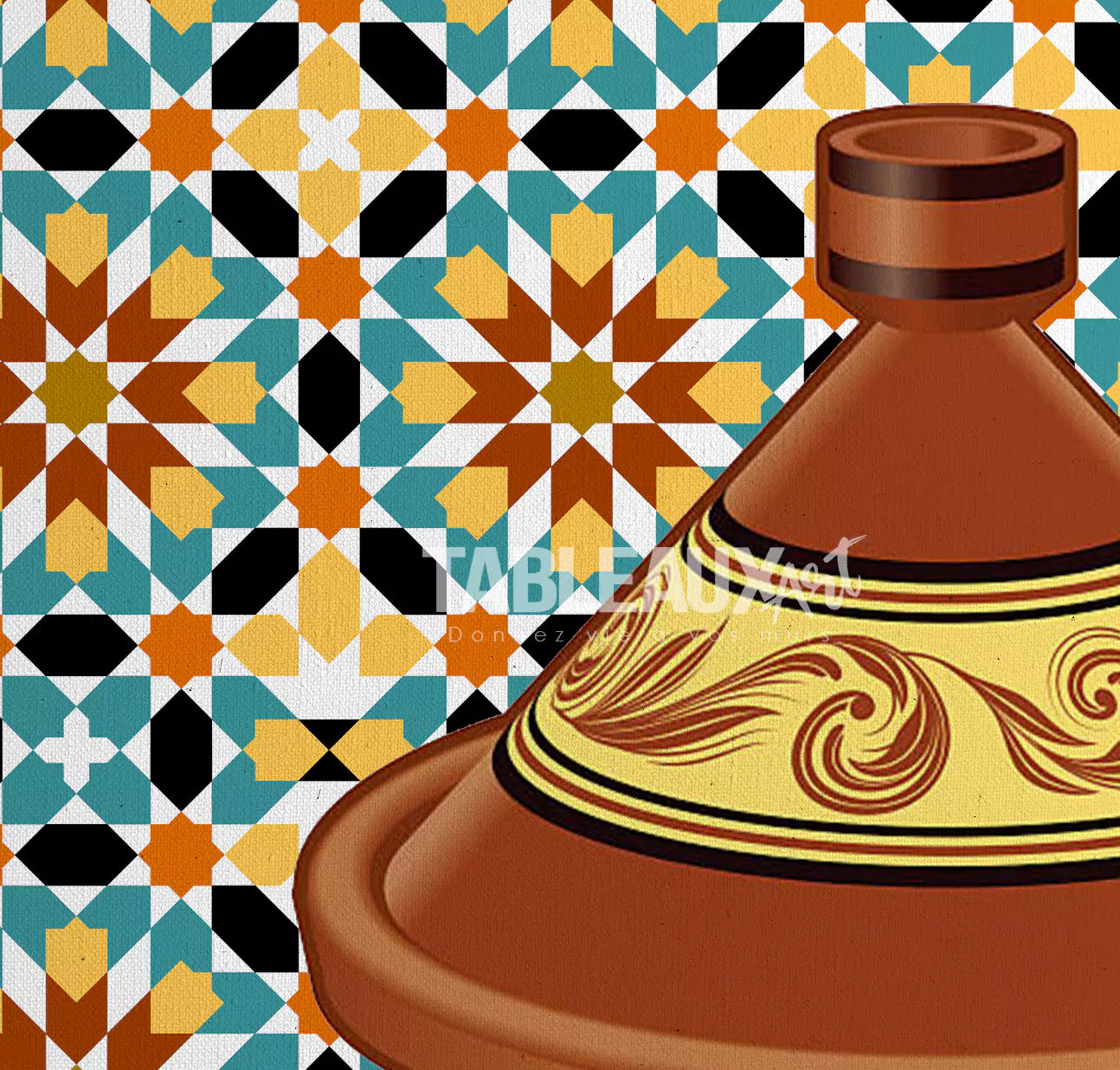 Tajine : tableau marocain - Tableaux Art