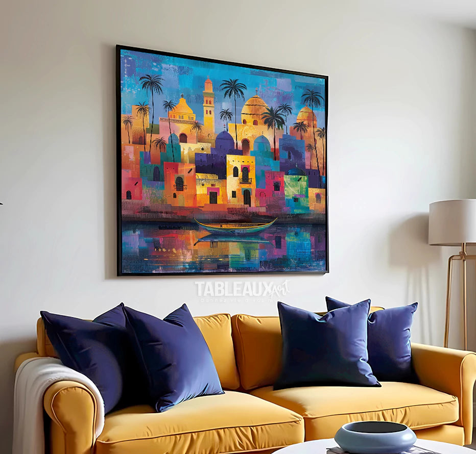 Village Arabesque : tableau artistique - Tableaux Art