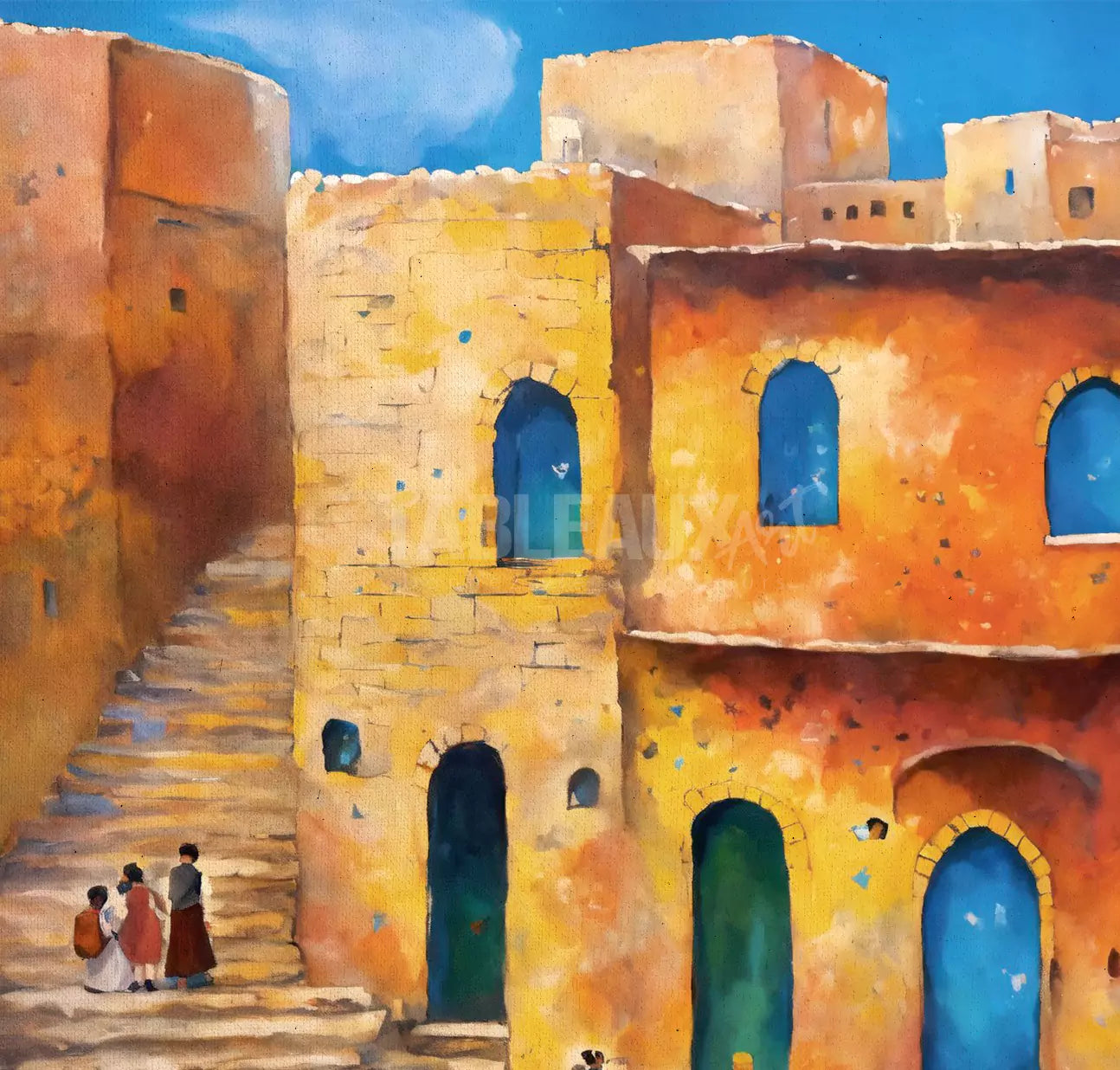 Village Berbére : Tableau artistique - Tableaux Art