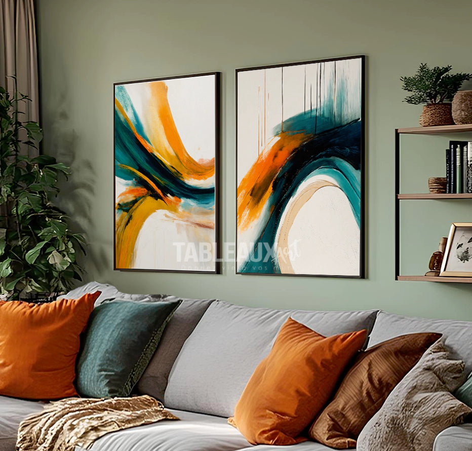 Vitalité :  tableau impression abstrait - Tableaux Art