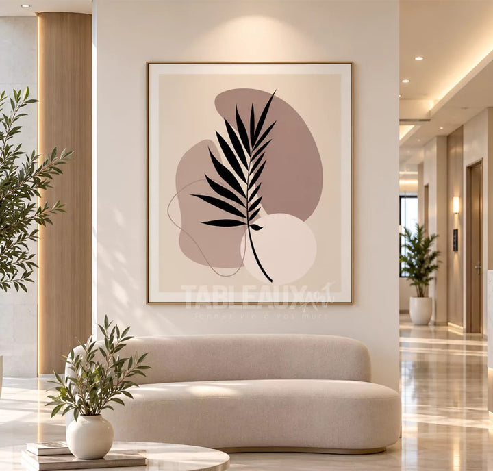 TABLEAU BOTANIQUE MINIMALISTE — DÉCORATION MURALE POUR CABINET MÉDICAL & CLINIQUE