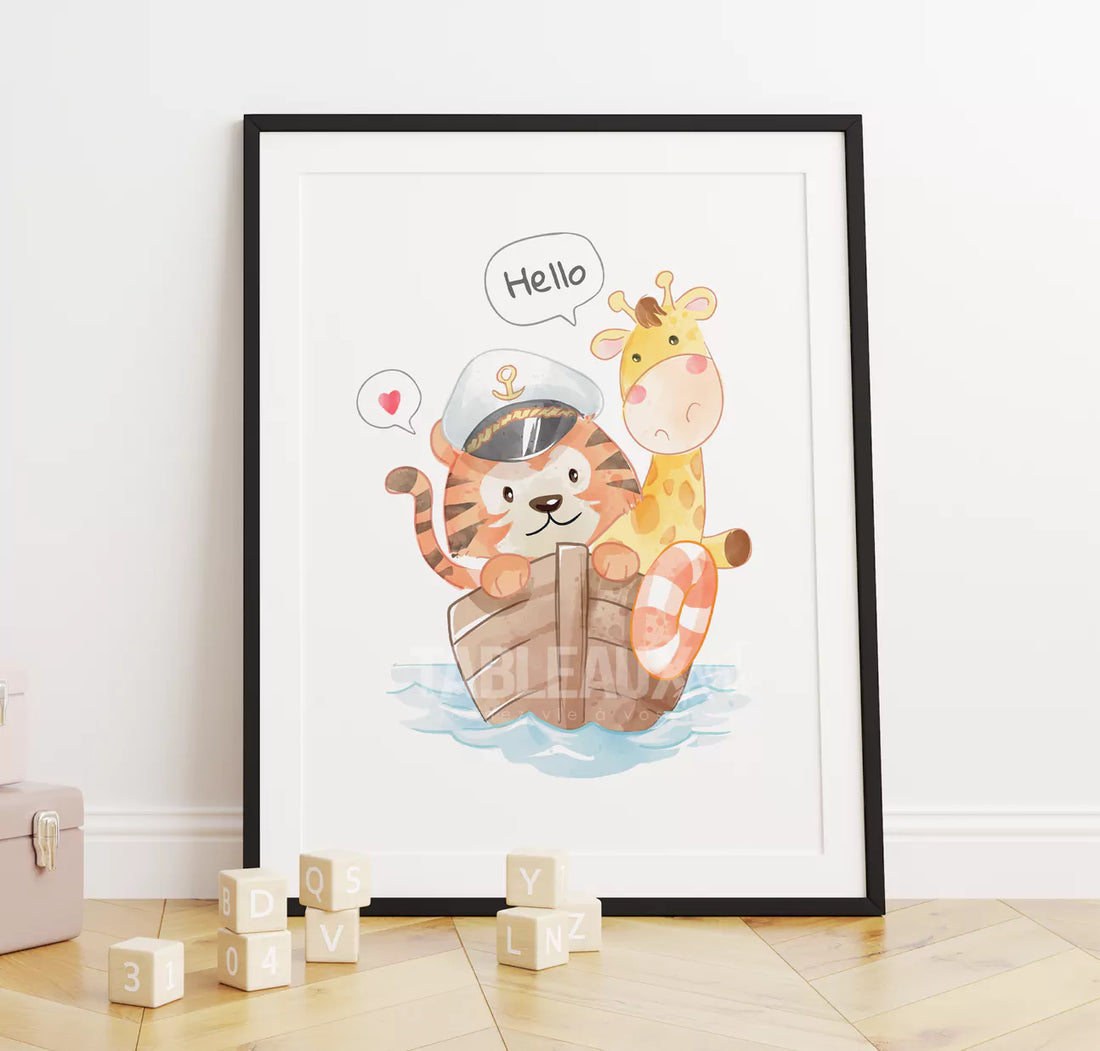 Hello : tableau pour chambre d'enfants - Tableaux Art